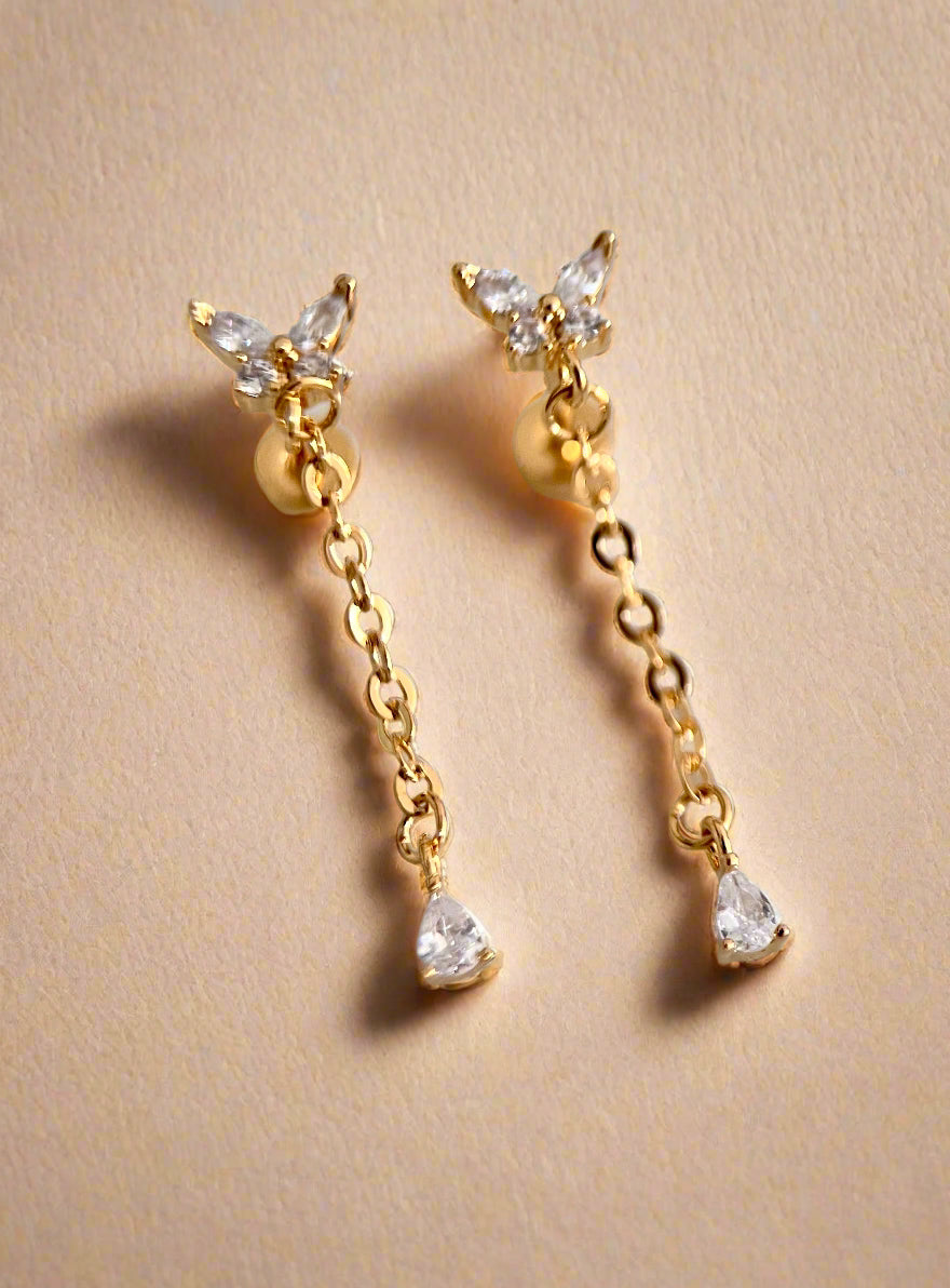Butterfly Drop Earrings