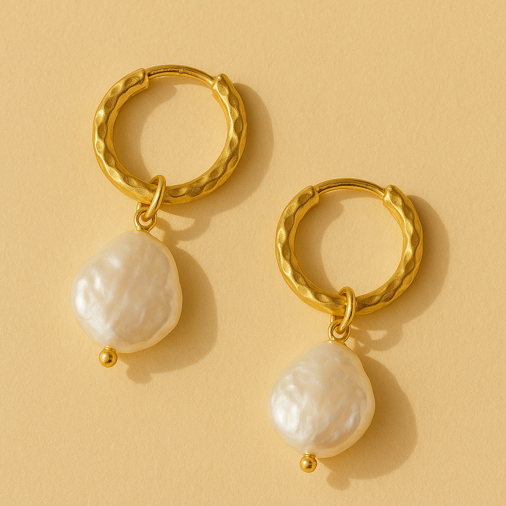 Pearl Hoop earrings