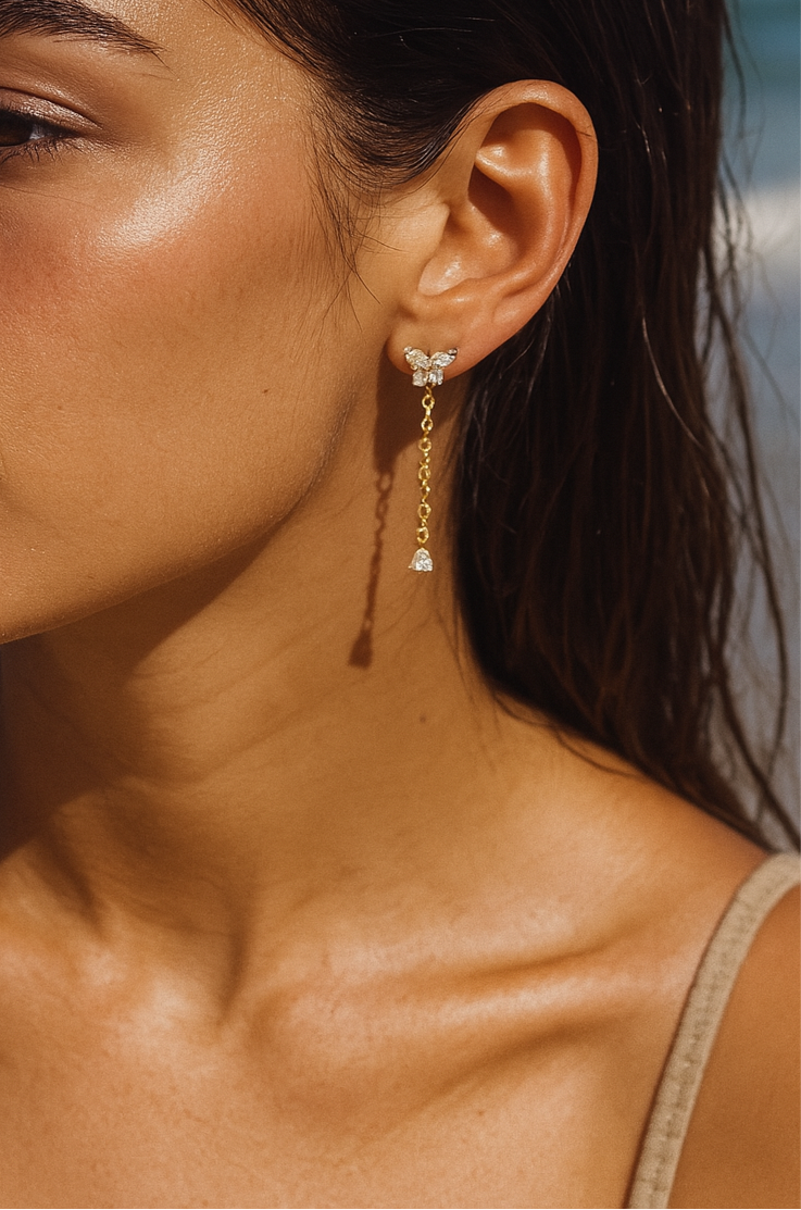 Butterfly  Drop Earrings