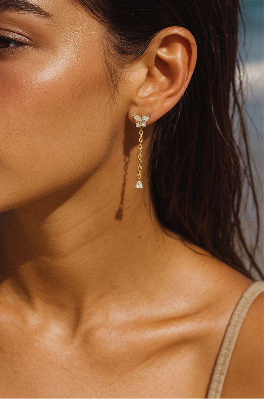 Butterfly  Drop Earrings