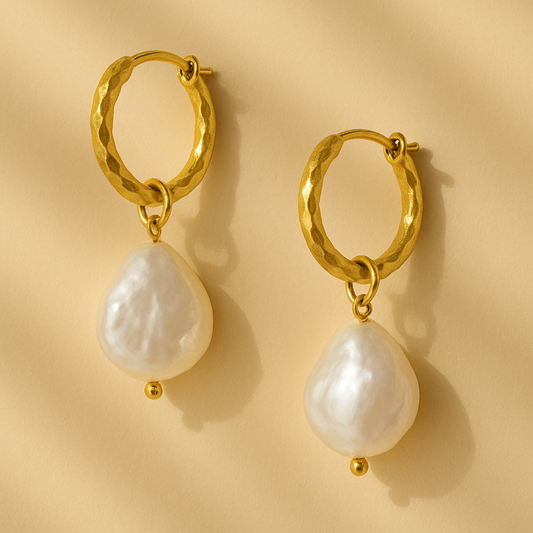 Pearl Hoop earrings