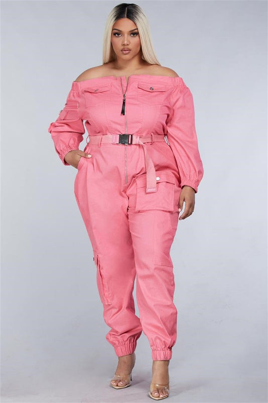 Plus size Jumpsuite-Pink